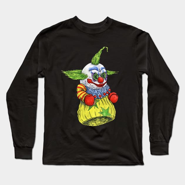 Shorty, Killer Klowns - Horror Hand Puppet Long Sleeve T-Shirt by ScottBokma